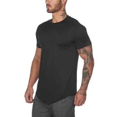 China Gym short shirt fitness sportswear men anti-pilling sleeve sports quick dry t-shirt for sale