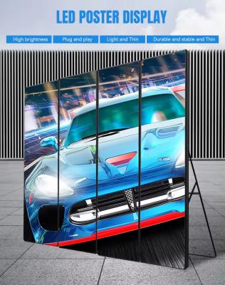 China P2.6 LED Video Display Movable 4k Customized Indoor LED Poster Advertising for sale