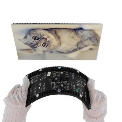 China Flexible Full Color Indoor LED Display Module Brightness 1000-1200cd/M2 for sale