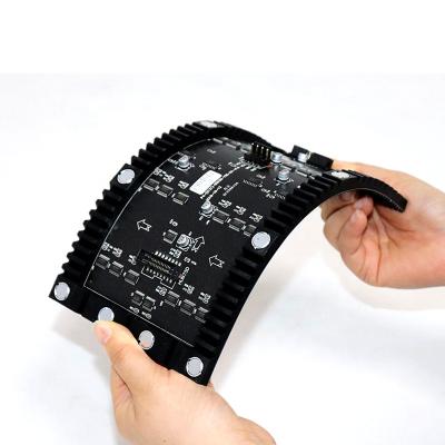 China Flexible HD Soft LED Modul P3 P4 Kurve Werbebildschirm zu verkaufen