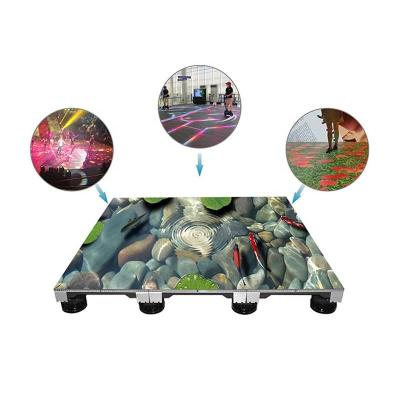 China P2.5 Interactive Video Stage Dance Floor Full Color LED Wall Panels Screen Touch for sale