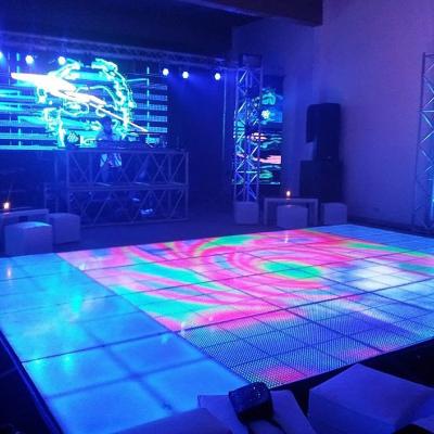 China Interactive Video Stage LED Floor Tile Screen Dance Floor Stand LED Wall Panels Screen for sale