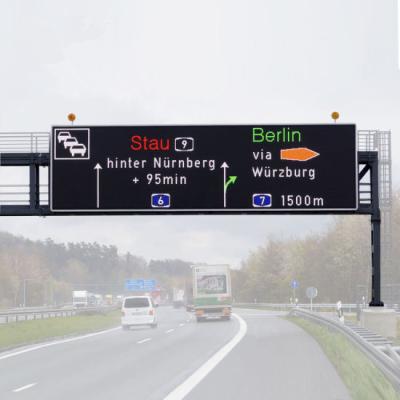 China P10 LED-Verkehrsbildschirm Highway Gantry LED-Display zu verkaufen