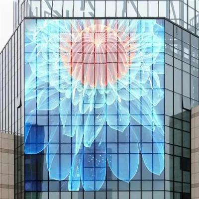 China Indoor P2.5 LED Transparent Light Up Glass Display Panel 256*128 for sale