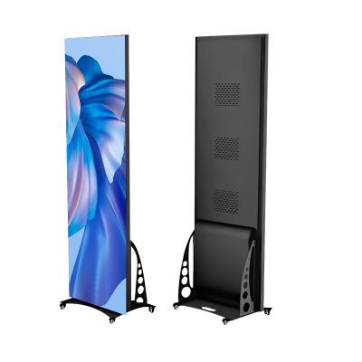 China Indoor Full Color Poster LED Display P2 P2.5 P3 Floor Standing Digital Screen SDK Poster LED Screen for sale