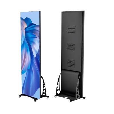 China Advertising LED Poster Display Outdoor LED POSTERS 640*1920mm Standing Screen P2.5mm Outdoor Led Poster for sale