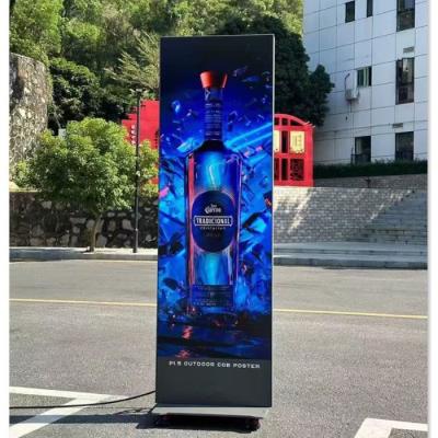 China Outdoor Double Sided Advertising Display Standing LED Poster P1.5 FULL Color 12 Fullcolor 2 Years CE ROHS FCC 6000cd/sqm 640x1600 for sale