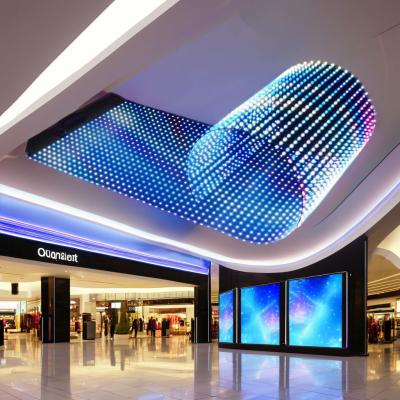 China Ultra High Brightness Flexible LED Film Screens for Advertising and Self-Service Business for Showroom Video Media Applications for sale