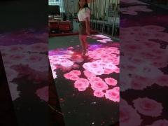 LED Interactive Floor Display Screen Gravity Sensing Non Slip Floor Tile Screen Waterproof