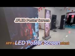 indoor portable led poster screen  wifi usb control standing led poster display 1920x640mm