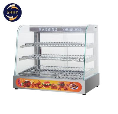 China 3 Layers Electric Commercial Buffet Food Display Warmer For Kitchen Equipment Display Showcase 660*450*580 for sale