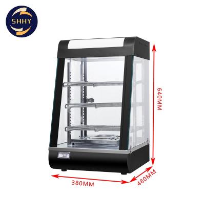 China 3 Layers Insulation Commercial Glass Cabinet 380*480*640 Cabinet Showcase Insulation Food Factory Direct Discount for sale