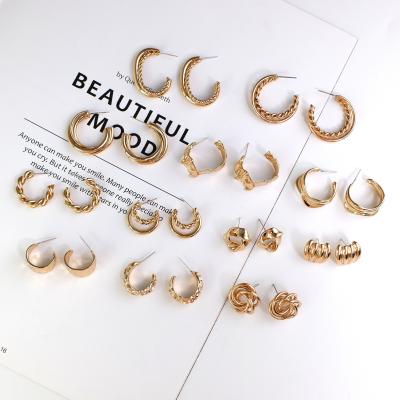 China Custom Best Price Brass Circle Earings Lady Jewelry 2021 TRENDY for sale