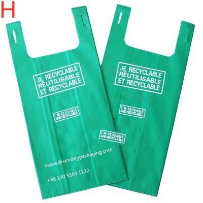 China Hot Selling High Quality Eco-friendly Vest Bag Eco-friendly With Logo Or Customized T-shirt Bag OEM Yes for sale