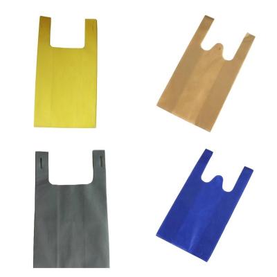 China 50gsm Eco Friendly Non Woven T Shirt Bag Eco Friendly Hot Sales Shopping Bags for sale