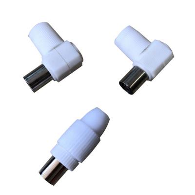 China RF CATV Right Angle Plug 9.5mm TV Connector (Plastic) for sale