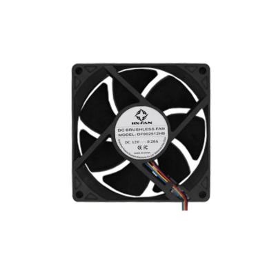 China DF802512HB 80X80X25mm Mechanical Ball Bearing 12V DC Cooling Axial Fan for sale