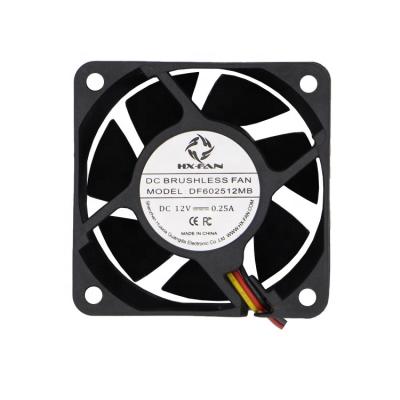 China DF602512LB Hotels Factory 60x60x25mm Direct DC Axial Flow Low Speed ​​Fan for sale