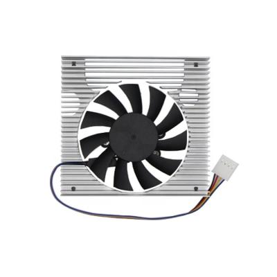 China Aluminum CPU Cooler DF701024MS 24V 92x89.9x15mm Radiator With Fan Bracket Cooler for sale