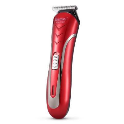 China New Household Kemei-1409 Rechargeable Electric Hair Clippers 4 Free Combs For Use With Hair Shaver For Adults And Children for sale