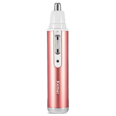 China 45 Minutes Kemei KM-6637 4Kemei KM-6637 Ladies Electric Nose Hair Trimmer for sale