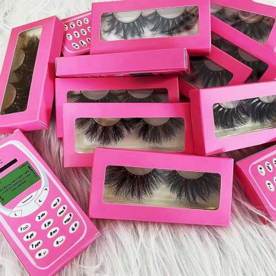 China Wholesale 25mm Mink 3d Fluffy Eyelash Wholesale High Quality Seller Full Strip Lashes With Case for sale