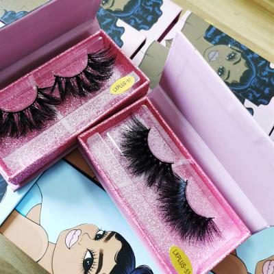 China Customized Fluffy Eyelash Packaging 25mm Mink Lashes Lashes Wholesale 3D Seller for sale