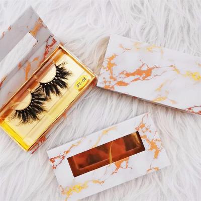 China Custom dramatic fluffy mink eyelashes wholsale 5D mink eyelashes long 25mm lash cases for sale