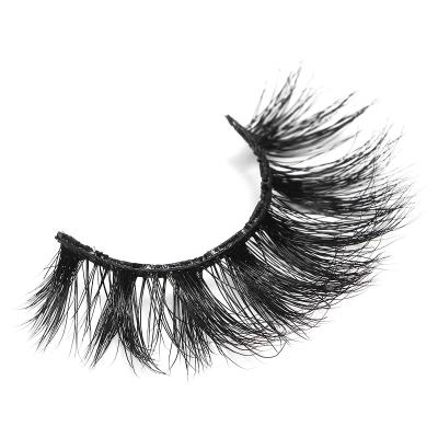 China Vegan Friendly Fluffy Messy 3d Mink Whips Private Label Cans Whips Full Lashes 3d Mink Strip for sale