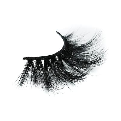 China Comfortable Wear Mink Lashes Private Label 25mm Long Mink Eye Lashes 25mm Mink Eyelash Volume for sale