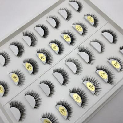 China 3D Eyelashes, Factory Price Comfortable Handmade Soft Silk False Mink False Eyelashes 3d Silk Reusable for sale