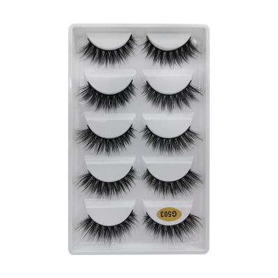 China Comfortable Wholesale Animal Hair False Eyelashes 3d False Eyelashes Synthetic Silk Free 3d Lashes for sale