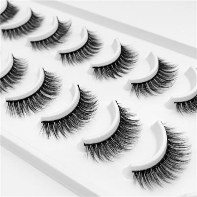 China Wholesale Comfortable To Wear 10 Pairs Long Natural False Eyelashes Lashes for sale