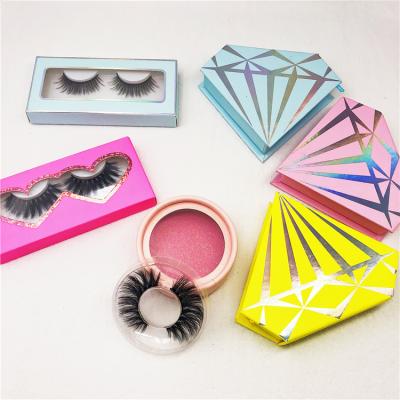 China Comfortable Wear Factory Price Cruelty Free Full Band Lashes Fake 3D Mink Lashes With Eyelash Packing Box for sale