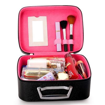 China Durable Travel Makeup Train Cosmetic Case Organizer, Portable Artist Storage Bag for Cosmetics Makeup Brushes Toiletry Bag for sale