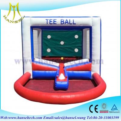 China Hansel Popular inflatable Tee ball games for kids inflatable kids ball games for sale