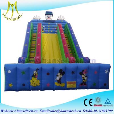 China Hansel 2017 hot selling PVC outdoor play area inflatable advertising for sale