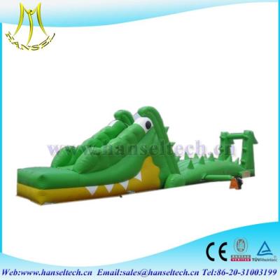 China Hansel 2017 hot selling PVC outdoor inflatable play area blow up raft for sale