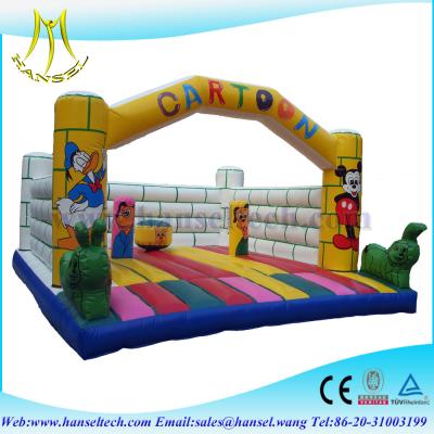 China Hansel popular funny commercial indoor inflatable playground equipment for sale