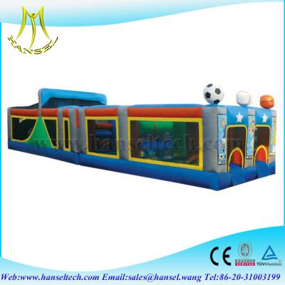 China Hansel preschool outdoor play equipment,obstacle sport game for children for sale