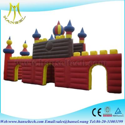 China Hansel popular PVC inflatable island for commercial castle for sale