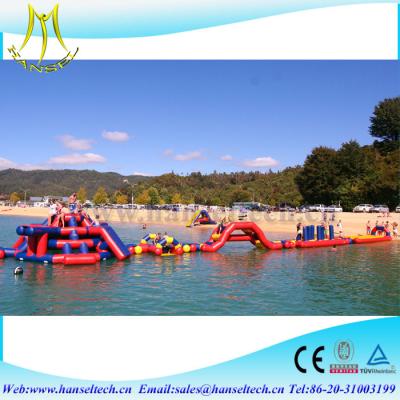 China Hansel popular inflatable water slide with pool for summer vacation for sale