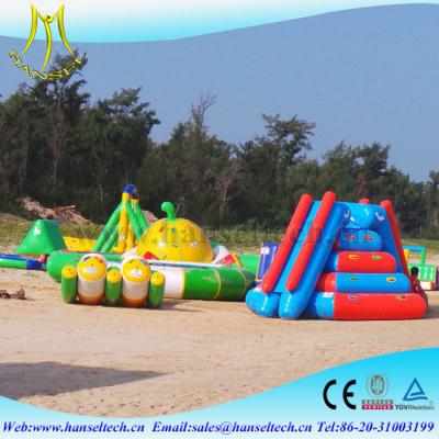 China Hansel amazing infltable swimming pool play equipment in water park for sale