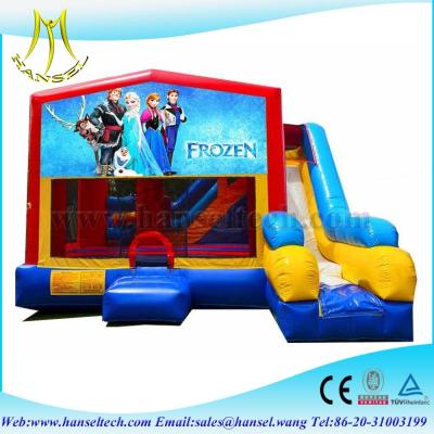 China Hansel amazing frozen jumping castle with slide for children for sale