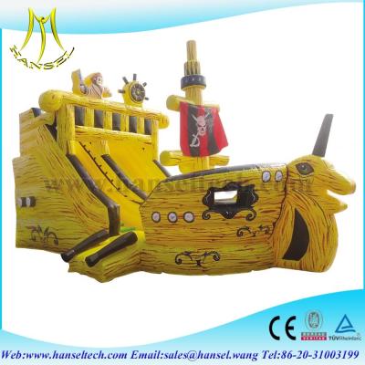 China Hansel terrfic inflatable pirate ship slide amesement equipment for sale