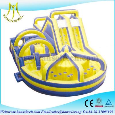 China Hansel best quality giant inflatable slide,playing equipment for wholesale for sale