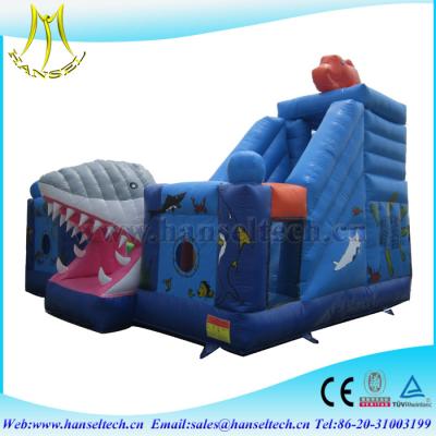 China Hansel terrfic shark inflatable stair slide for yard party for sale