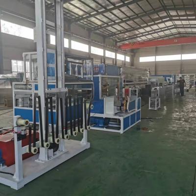 China Separate Type Extruder Geo Strap Band Production Line with Automatic Assembly Structure for sale