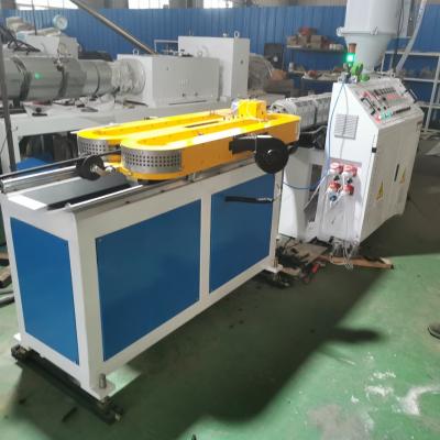 China PA PVC Single Wall Corrugated Pipe Production Line with Single-Screw Plastic Extruder for sale