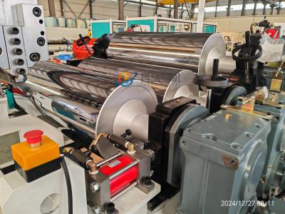 China PLC controled PP PS PET thermoforming roll sheet production line for sale